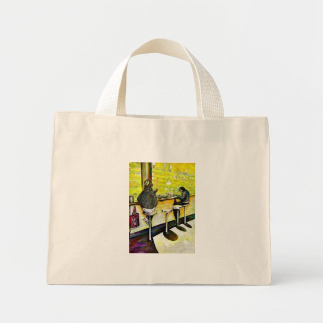 Mini Tote Bag Une journée de folie (Devant)
