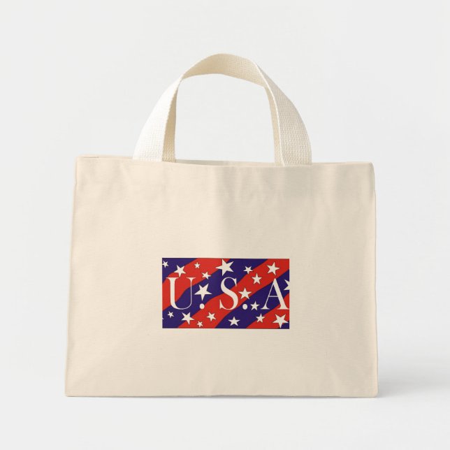 Mini Tote Bag USA1 - Fourre-tout (Devant)