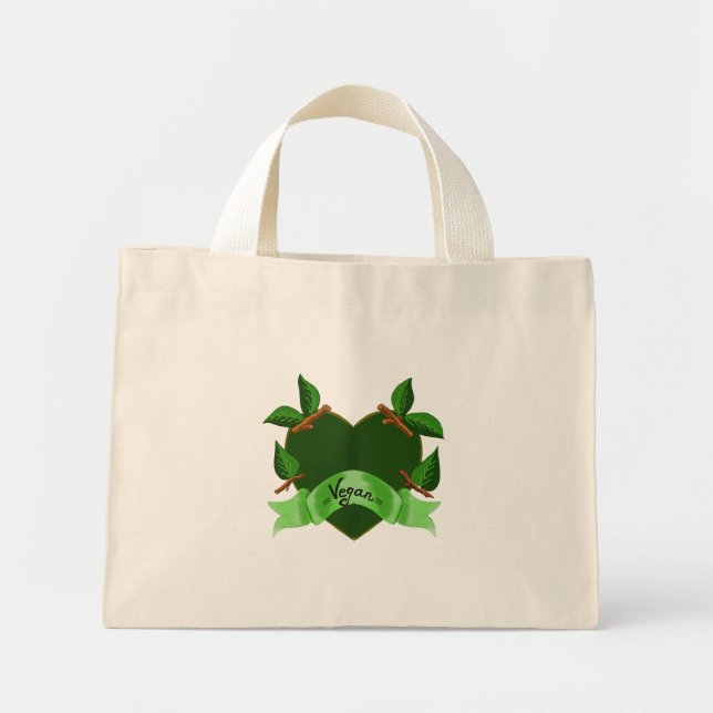 Mini Tote Bag Vie végétale (Devant)
