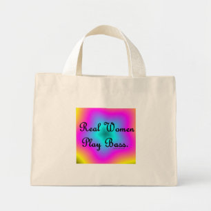 Mini Tote Bag Vraiment les femmes jouent au bar