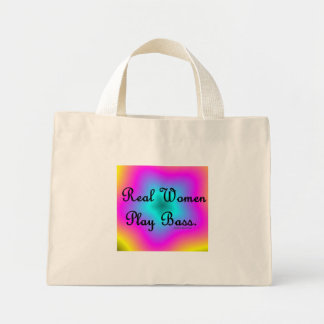 Mini Tote Bag Vraiment les femmes jouent au bar