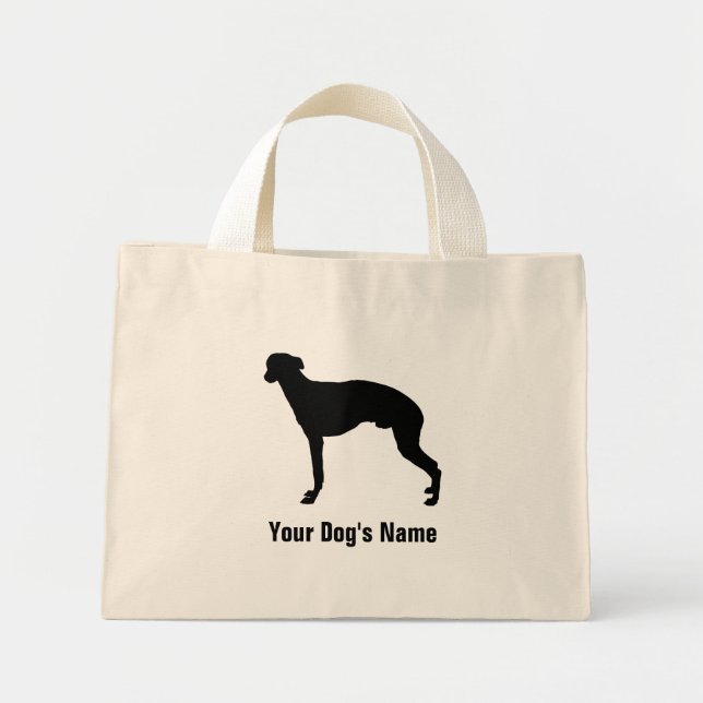 Mini Tote Bag Whippet ♥ ペ (Devant)