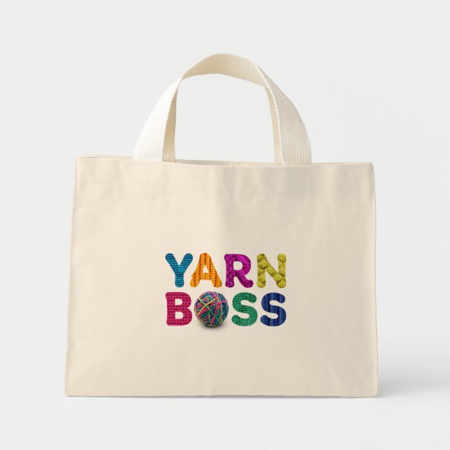 Mini Tote Bag Yarn Boss (Devant)