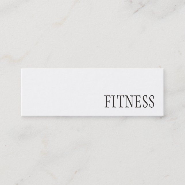 Mini Trendy Creative Fitness Carte de visite (Devant)