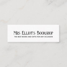 Typographie moderne Carte de visite noir et blanc