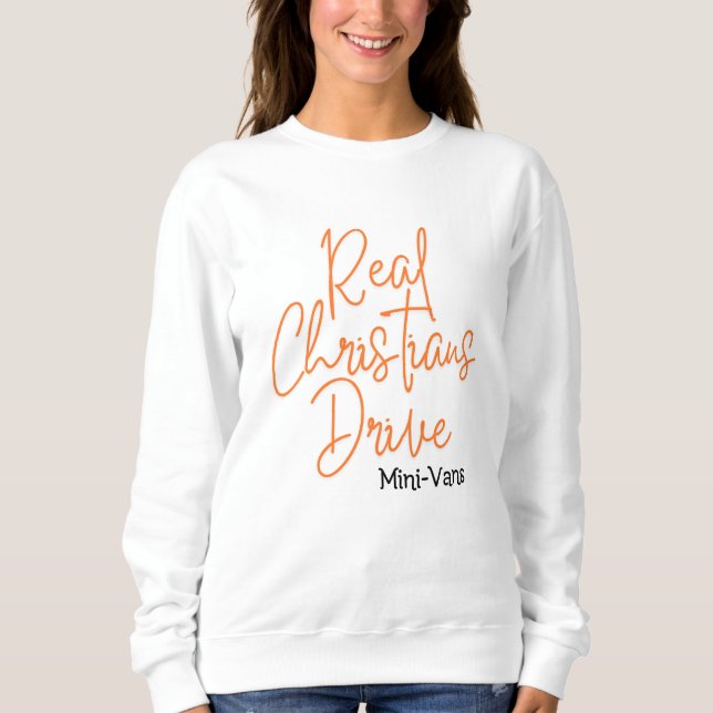 Mini Vans Sweatshirt féminine - Drôle Christian (Devant)