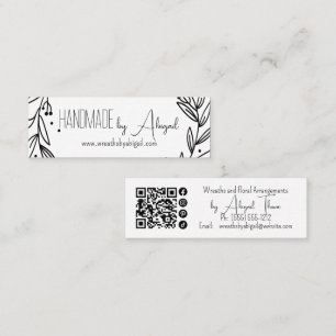 Mini Vignes de couronnes faites main Carte de visite
