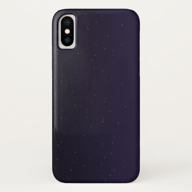 Miniature de nuit Sky iPhone X Coque - Sleek & Dur (Dos)