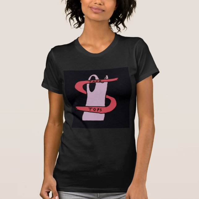 Miniature Débardeur T-Shirt noir (Devant)
