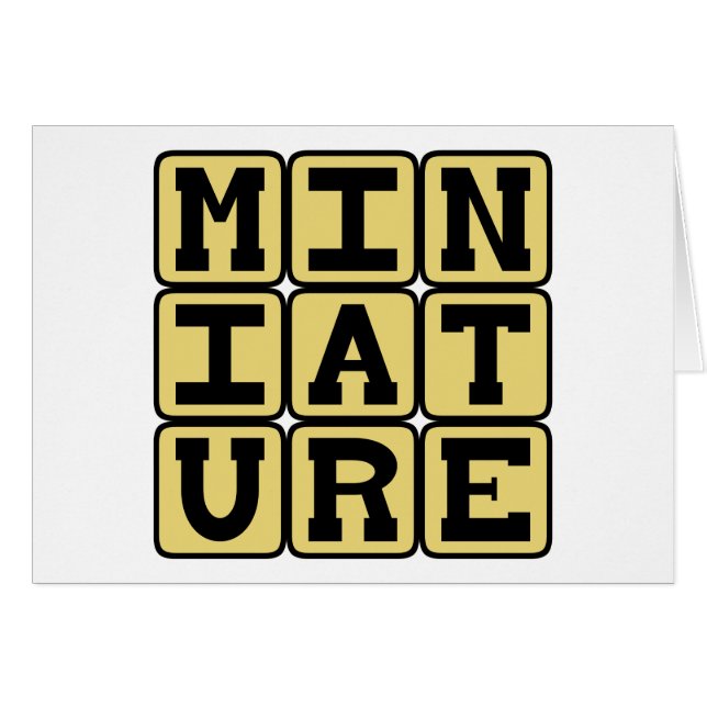 Miniature, Petit Collectif (Devant horizontal)