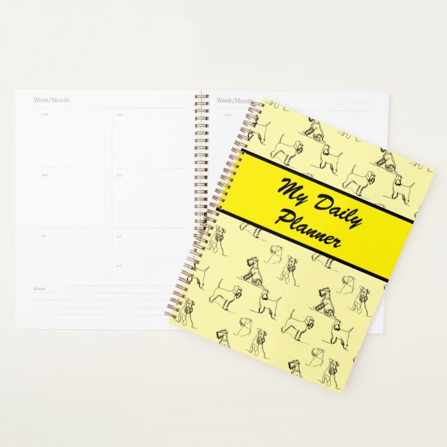 Miniature Schnauzer Jaune (Devant avec enveloppe)