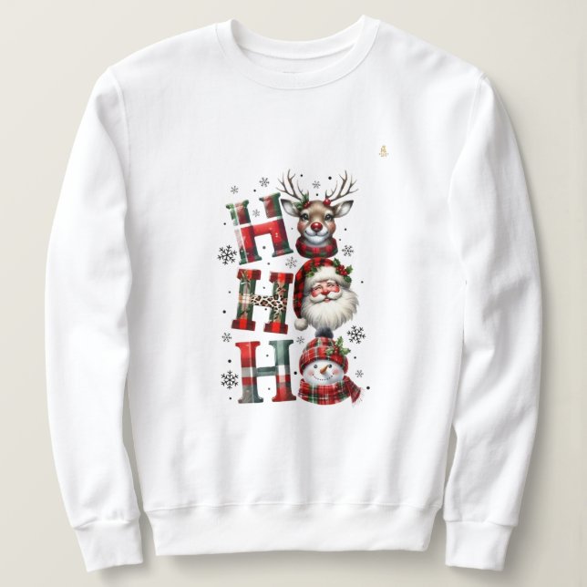 Minimal Christmas Sweatshirt | Modern Holiday Aest (Design devant)