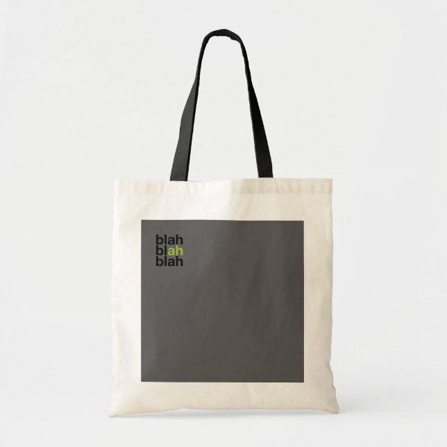 Minimal Color Block Tote Bag – Blah Blah Blah (Devant)