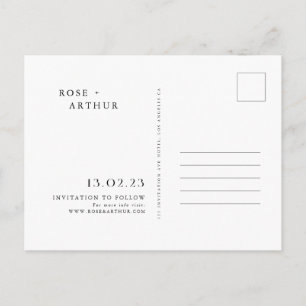 Minimal et chic Enregistrer la date Invitation