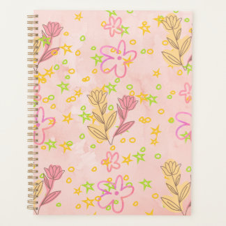 Minimal Floral Doodle Pattern –Pastel Pink pattern