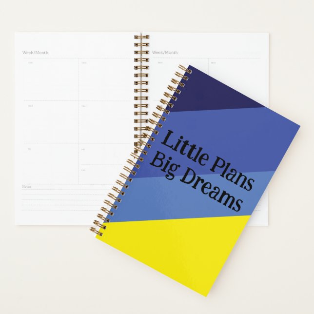 Minimal Gradient Notebook – Yellow & Blue Theme (Devant avec enveloppe)