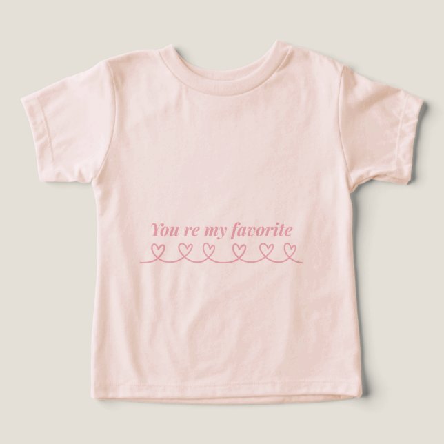 Minimal Heart Arrow Valentine T-Shirt (Design Recto)