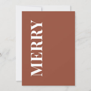 Minimal MERRY   Carte de vœux de vacances en Terra