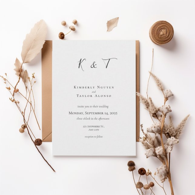 Minimal Modern Wedding Invitation (Créateur téléchargé)