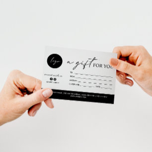 MINIMAL SCRIPT UN CADEAU POUR VOUS LOGO COMPTE SOC