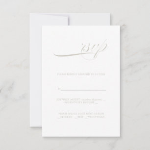 Minimalisme de calligraphie moderne RSVP