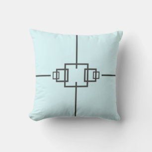 Minimalisme Élégant Coussin à Carrés