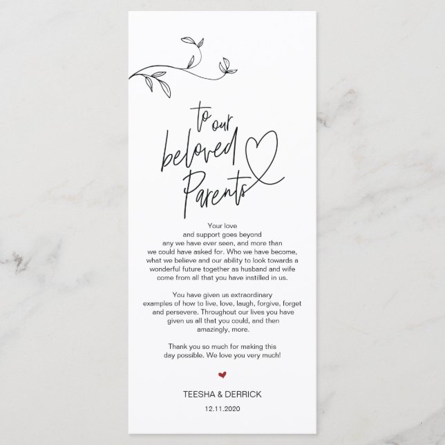 Minimalisme moderne Cadre Carte de remerciements (Devant)