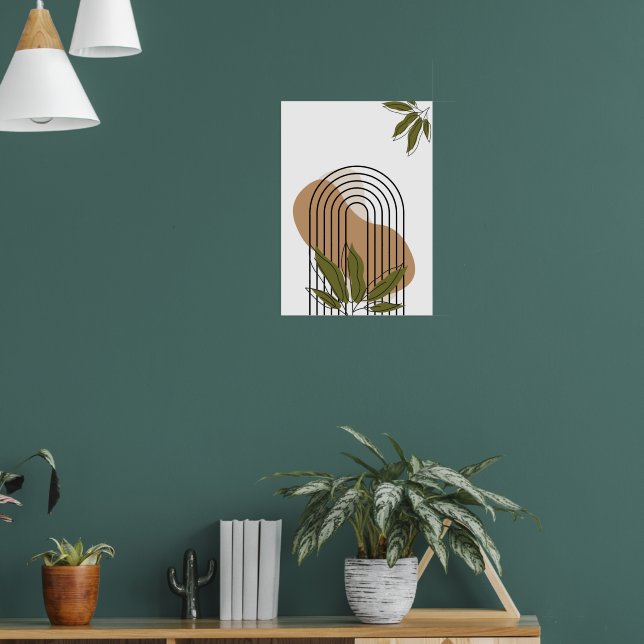 minimalist botanical boho wall art poster (Salon 1)
