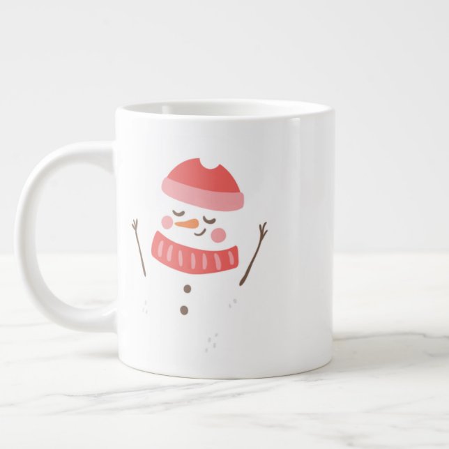 Minimalist Christmas Mug – Modern Holiday Coffee & (Gauche)