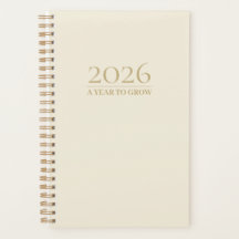 Minimalist Cream Planner 2026 | Personalized