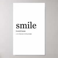 Minimalist Design Smile Poster