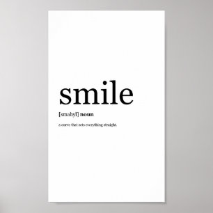 Minimalist Design Smile Poster