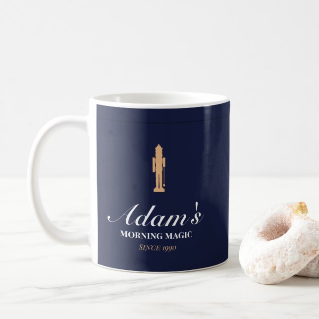 Minimalist elegant personalized christmas mug (Avec donut)