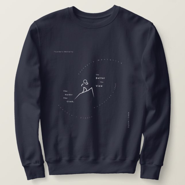 Minimalist Entrepreneur Sweatshirt Gear (Design devant)