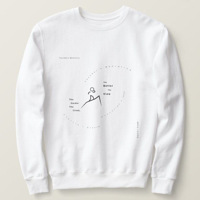 Minimalist Entrepreneur Sweatshirt Gear (Design devant)