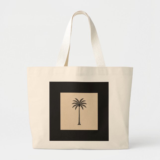 Minimalist Palm Tree Terracotta Elegant Tote Bag (Devant)