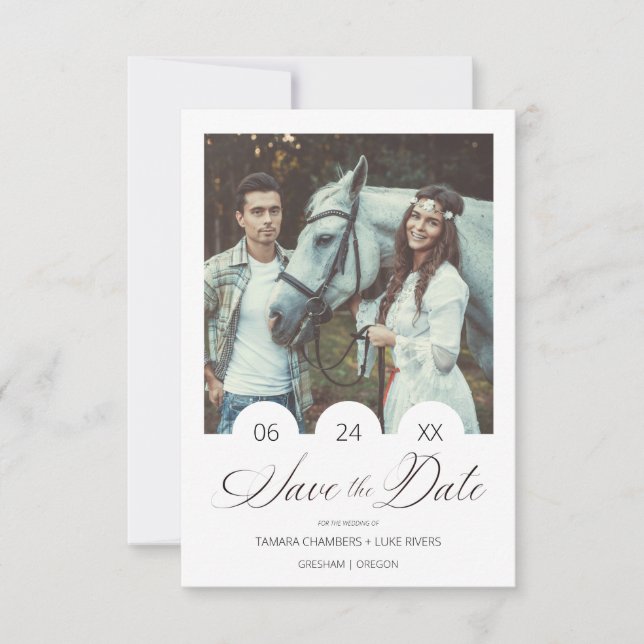 Minimalist Personalized Photo Modern Script (Devant)