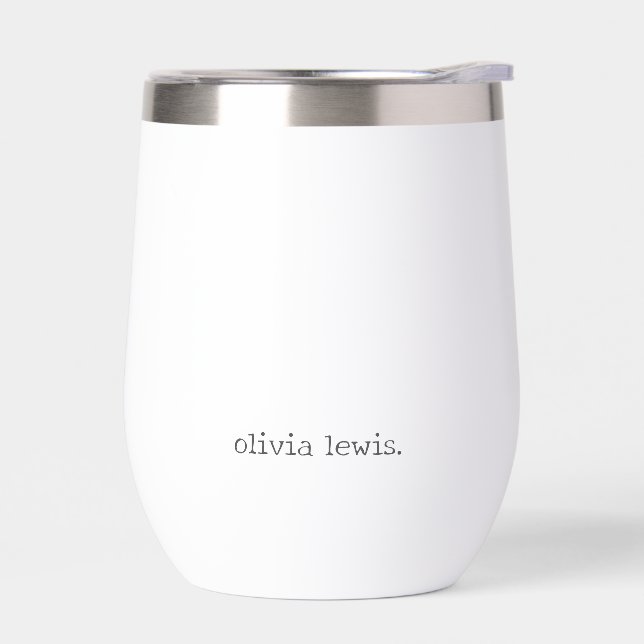 Minimalist Personalized Typewriter-Style Name (Gauche)