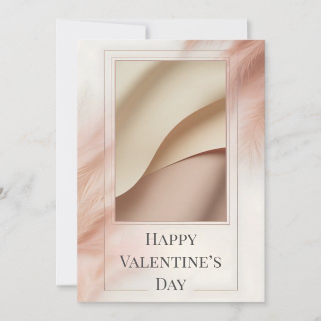 Minimalist Photo Valentine Card (Devant)