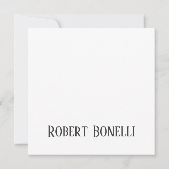 Minimalist Plain Black & White Modern Plain (Devant)
