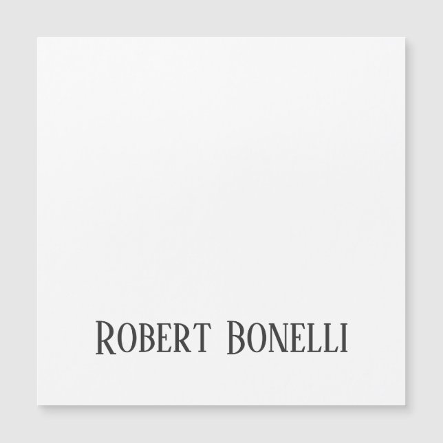 Minimalist Plain Black & White Modern Plain (Devant)