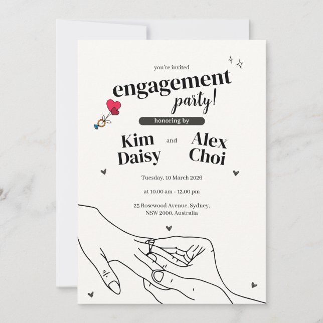 Minimalist Proposal Elegant Invite | Engagement (Devant)