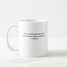 Minimalist Stoic Quote Seneca Mug
