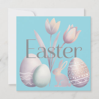 Minimalist Watercolor Easter Typographic Design