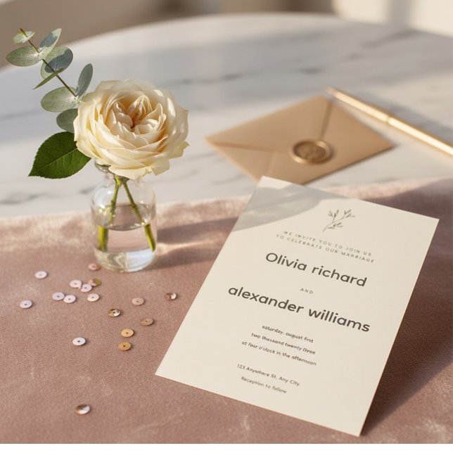 Minimalist Wedding Invitation Template (Créateur téléchargé)