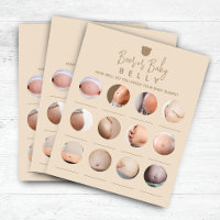 Minimaliste Baby Shower Beer ou Baby Belly Jeu