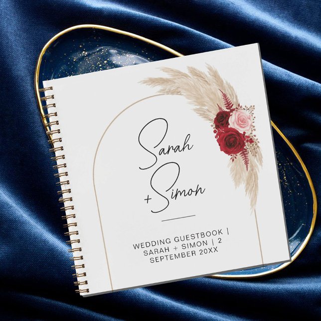 minimaliste Boho Arch Mariage Carnet invité (Créateur téléchargé)