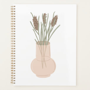 Minimaliste Boho Lavande dans un Vase en Verre
