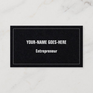 Minimaliste, Carte de visite professionnel