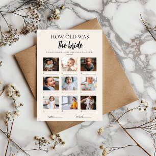 Minimaliste De L'Âge De La Carte De Fête des marié